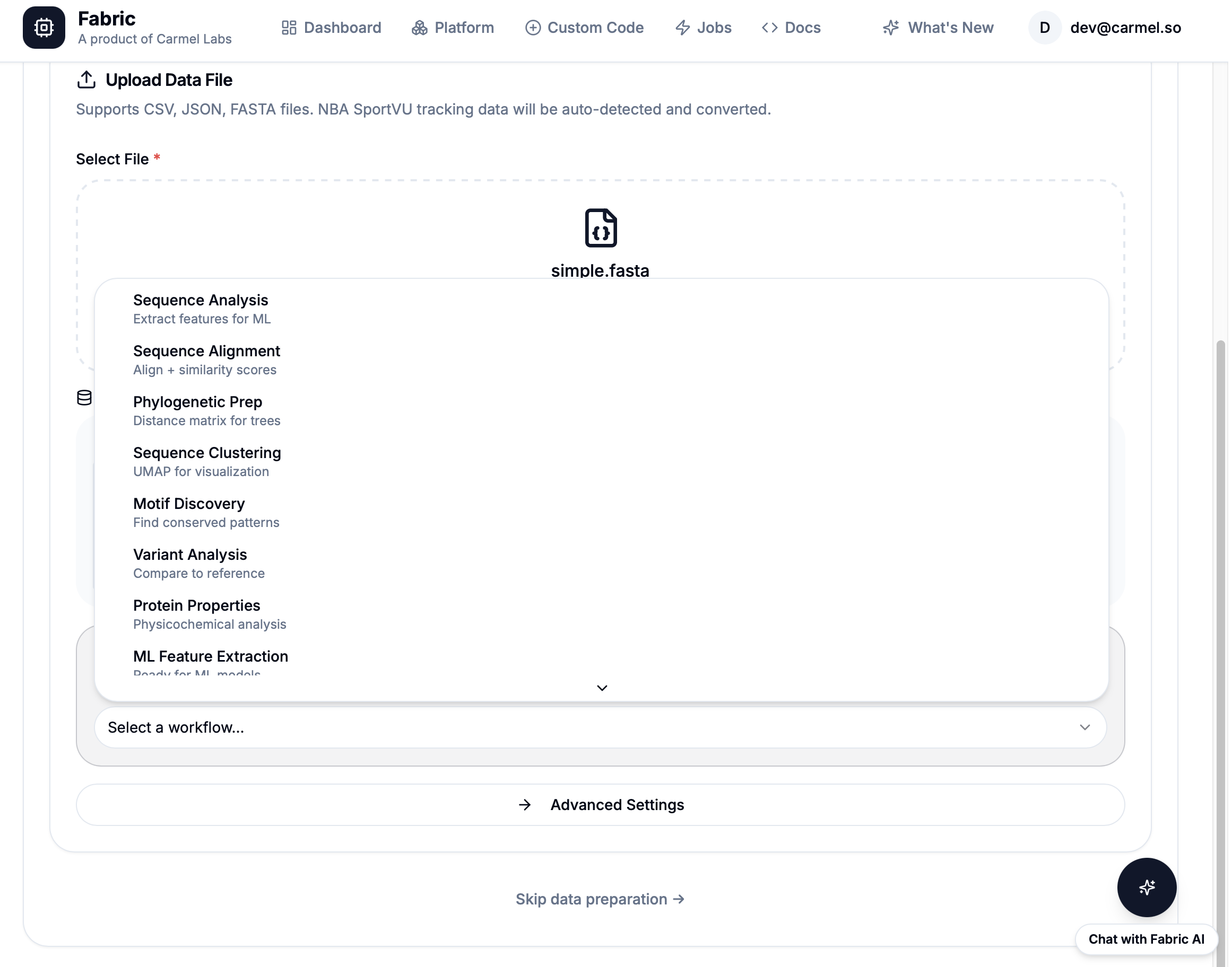 Workflow Results 1