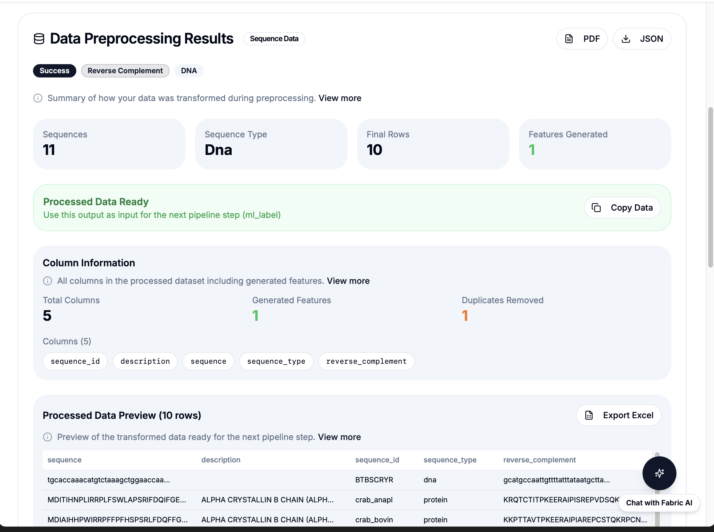Workflow Results 6