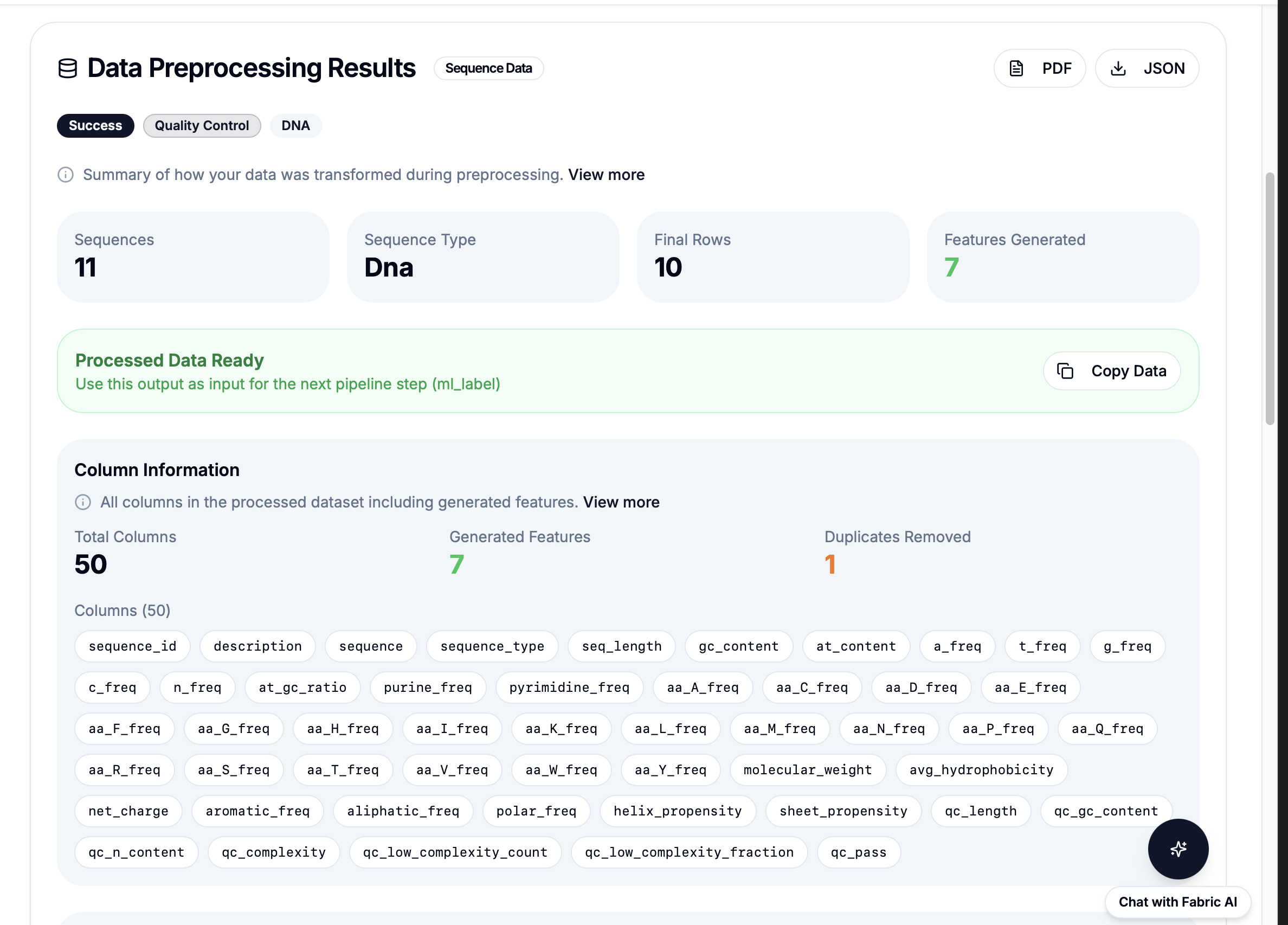 Workflow Results 8